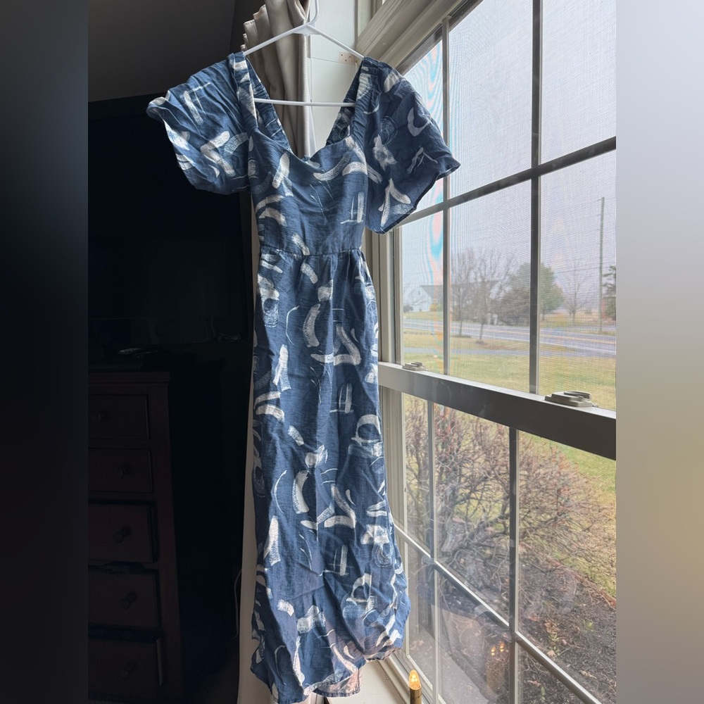 Cut out back midi dress